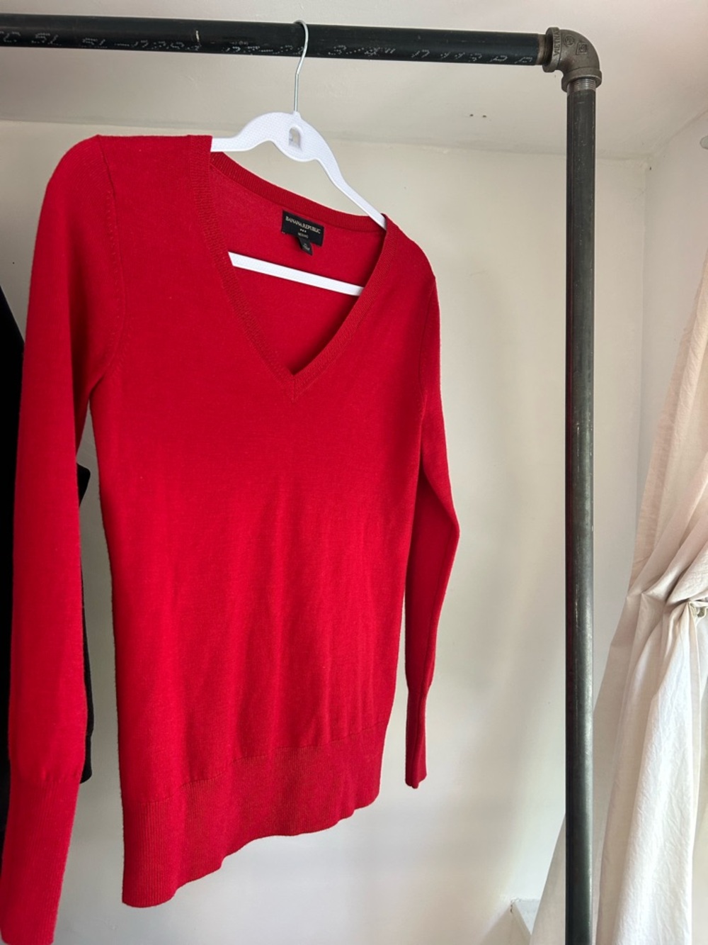 Banana Republic Red Merino Wool Sweater